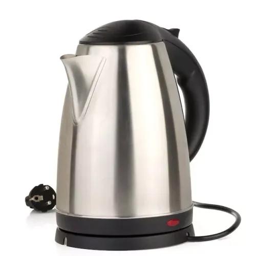 Stainless electric kettle isolated